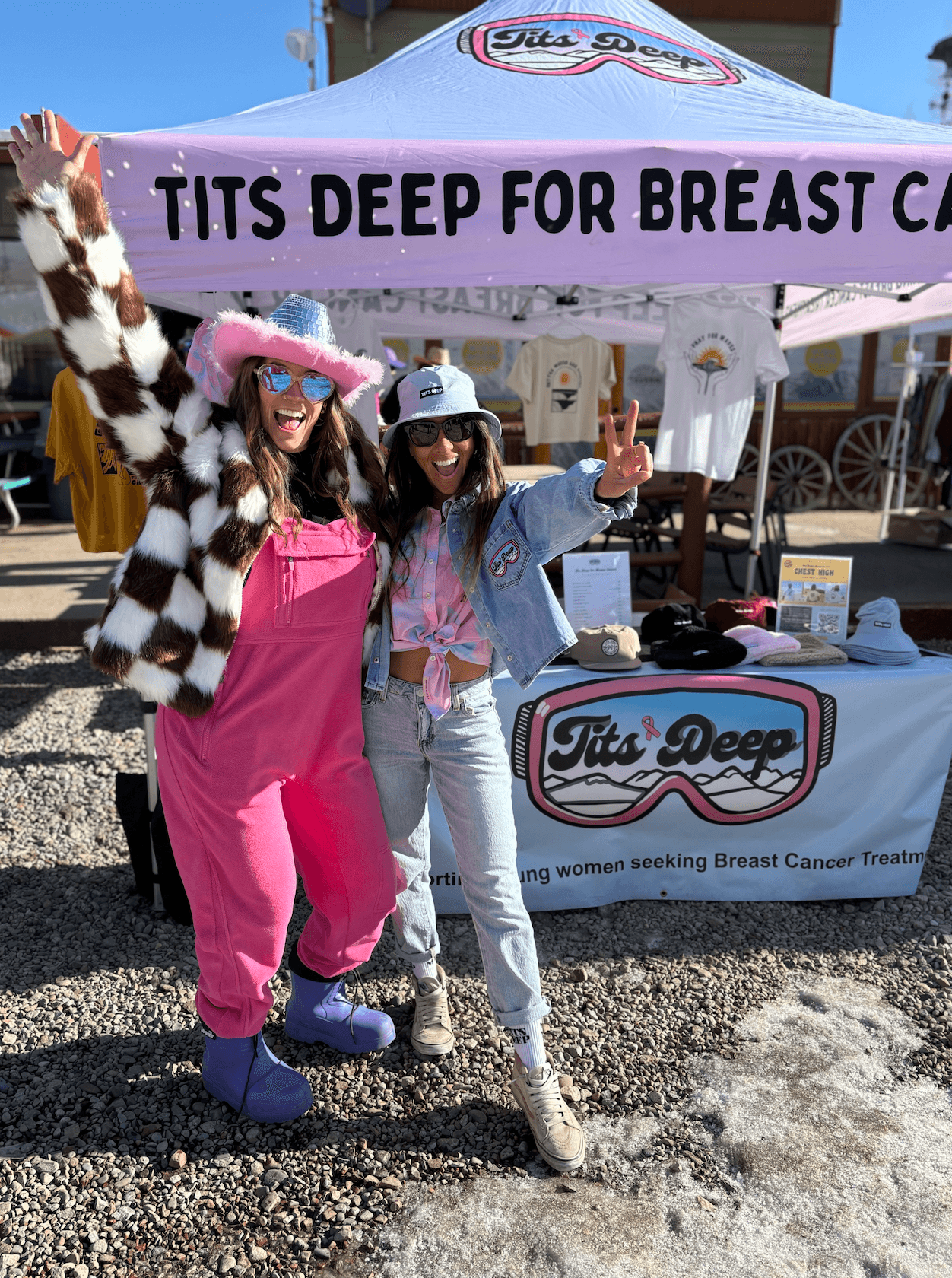 Photo of Tits Deep for Breast Cancer event.