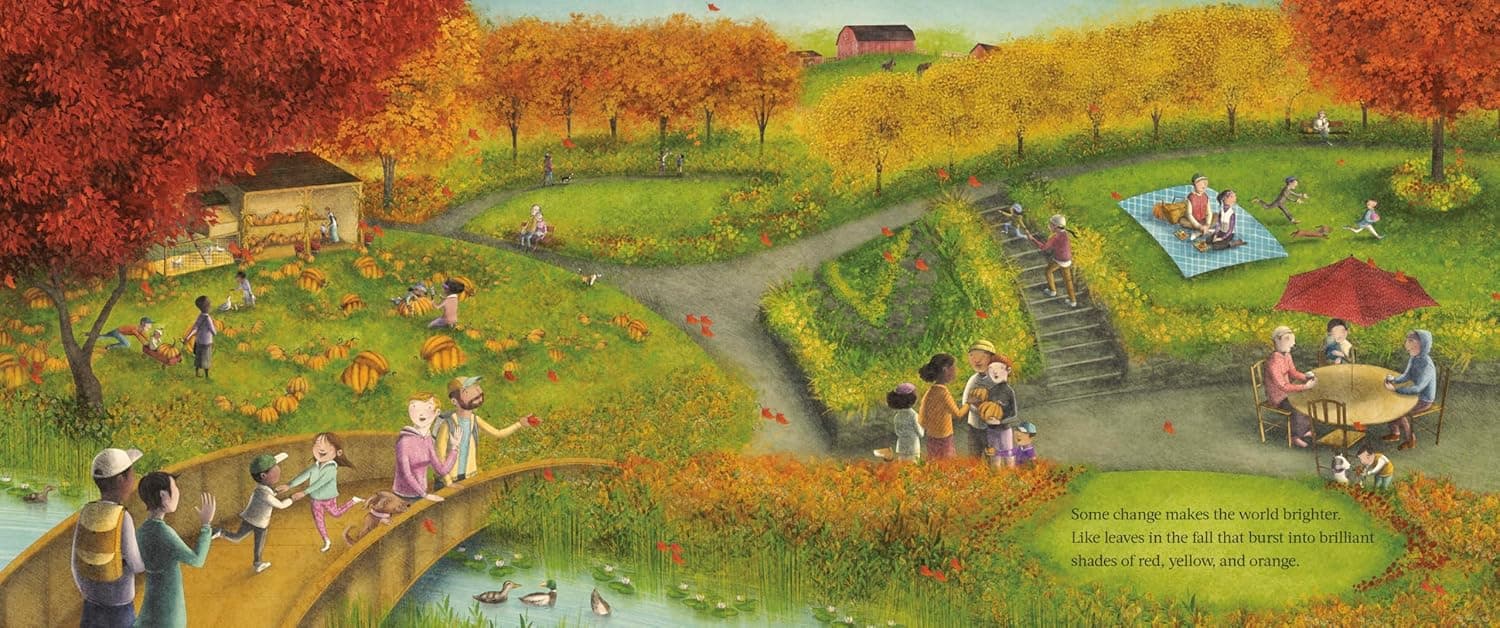 An illustration from Love Stays Strong, a children's book about having a parent with an illness.