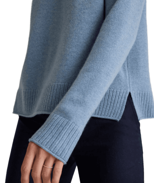 Mongolian Cashmere Boxy Crewneck Sweater - Media 3
