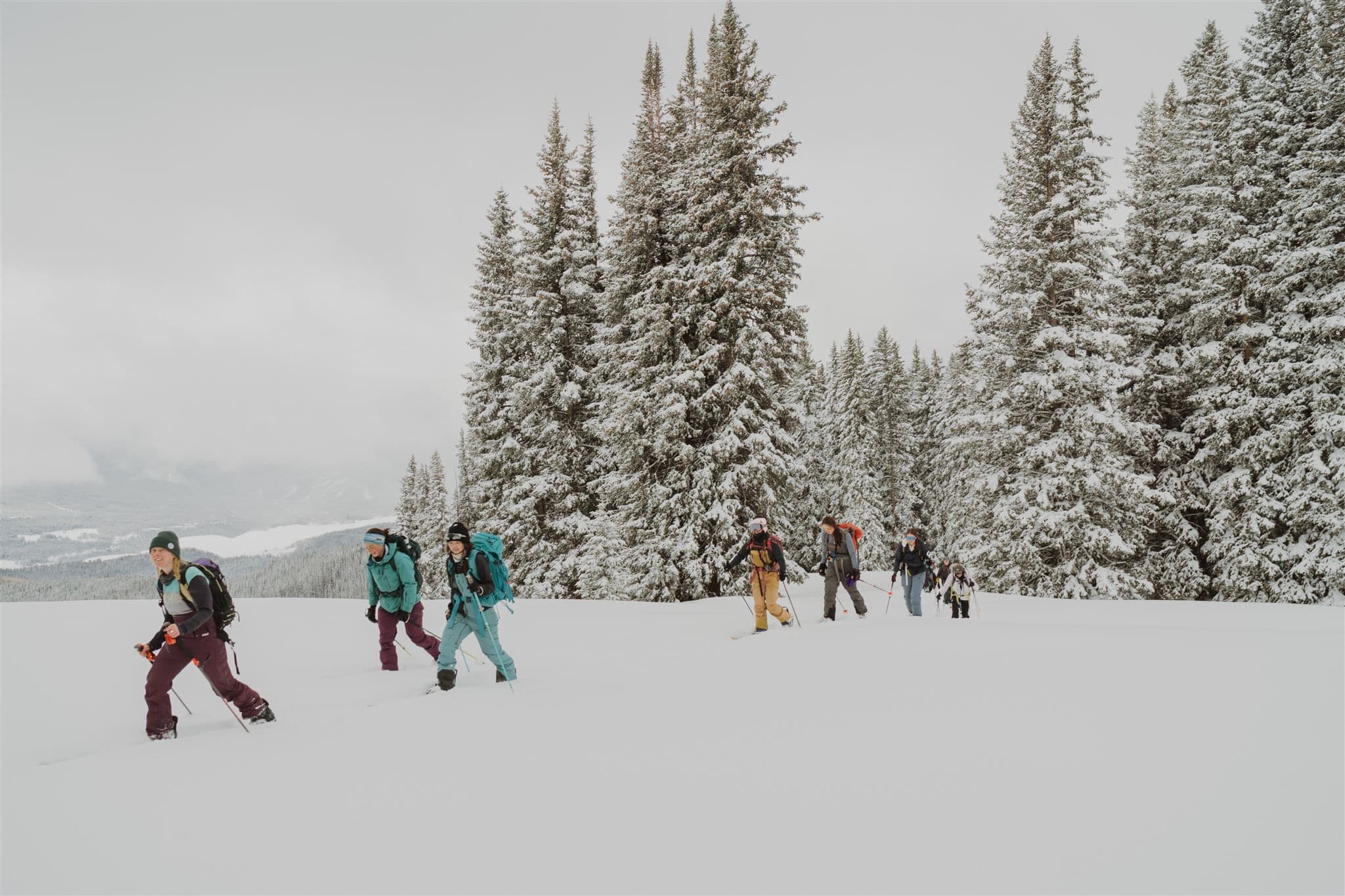 Photo of Tits Deep for Breast Cancer on the slopes.