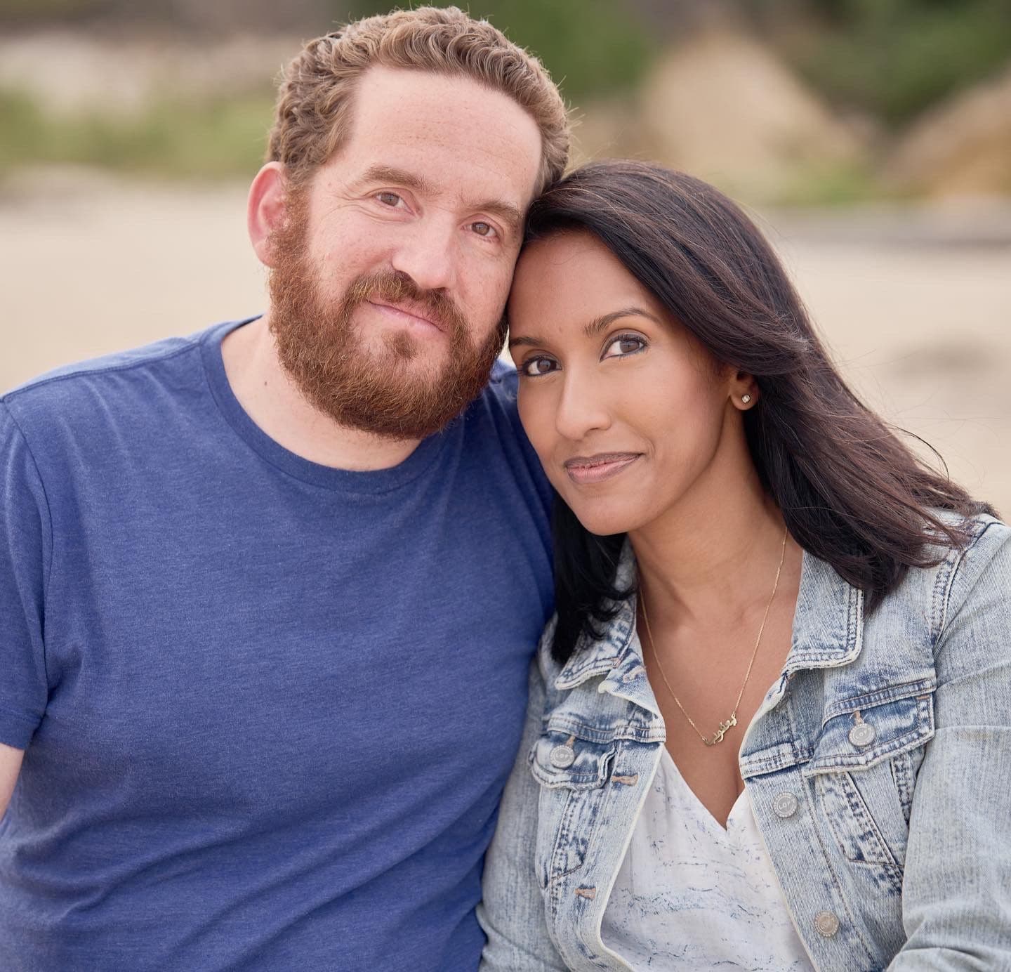 Sadia Haque Zapp and her husband.