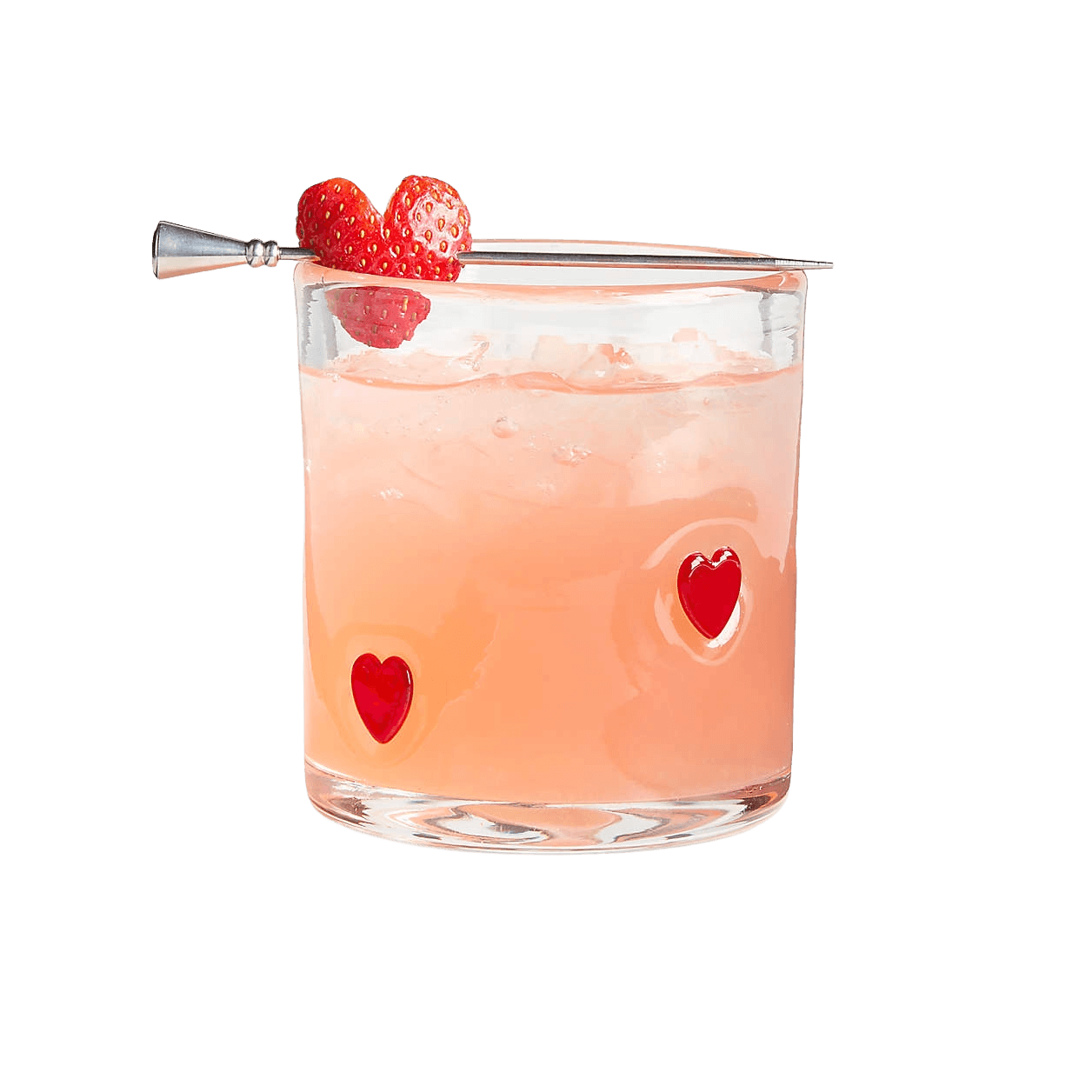 Heart Icon Double Old-Fashioned Glass