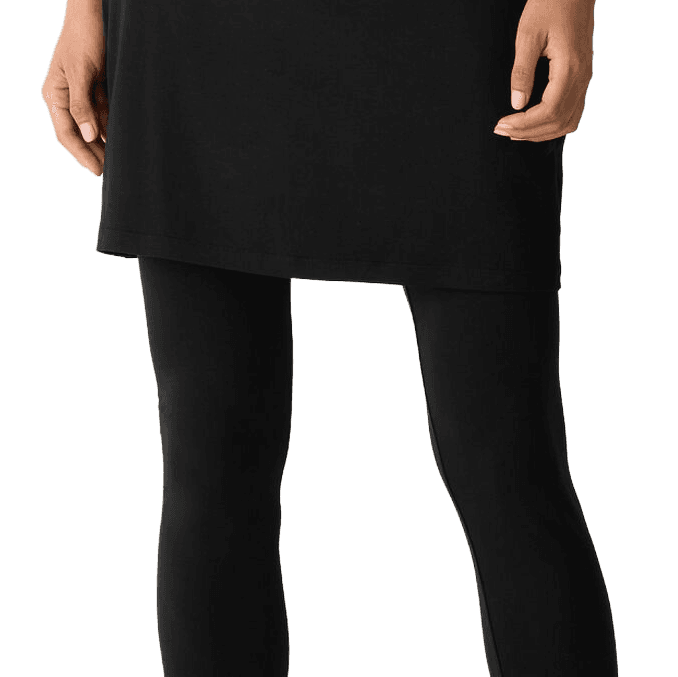 Stretch Jersey Knit Skirted Legging - Media 3