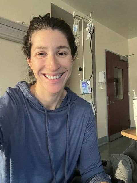 Abby during her hospitalization in November 2023.