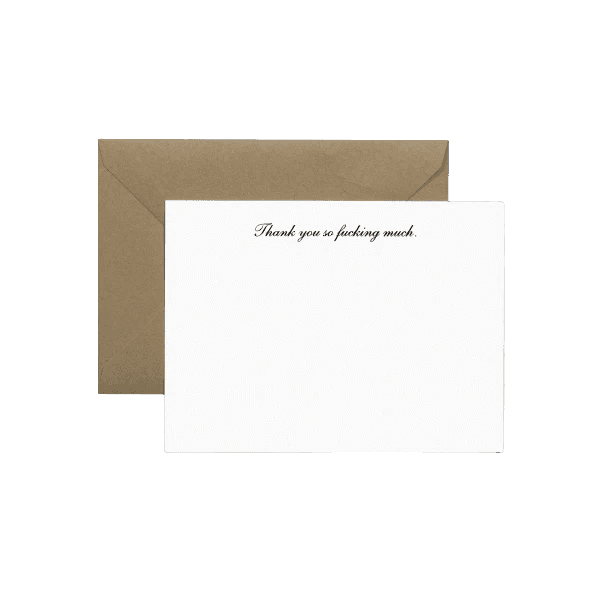 "Thank You So F*cking Much" Notecards - Media 1