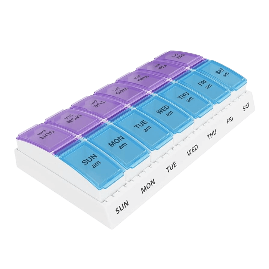 Weekly (7-Day) AM/PM Pill Organizer
