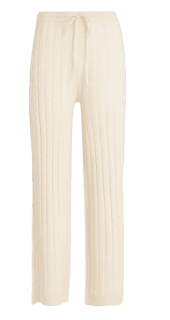 Cable-Knit Wool and Cashmere Pants - Media 2
